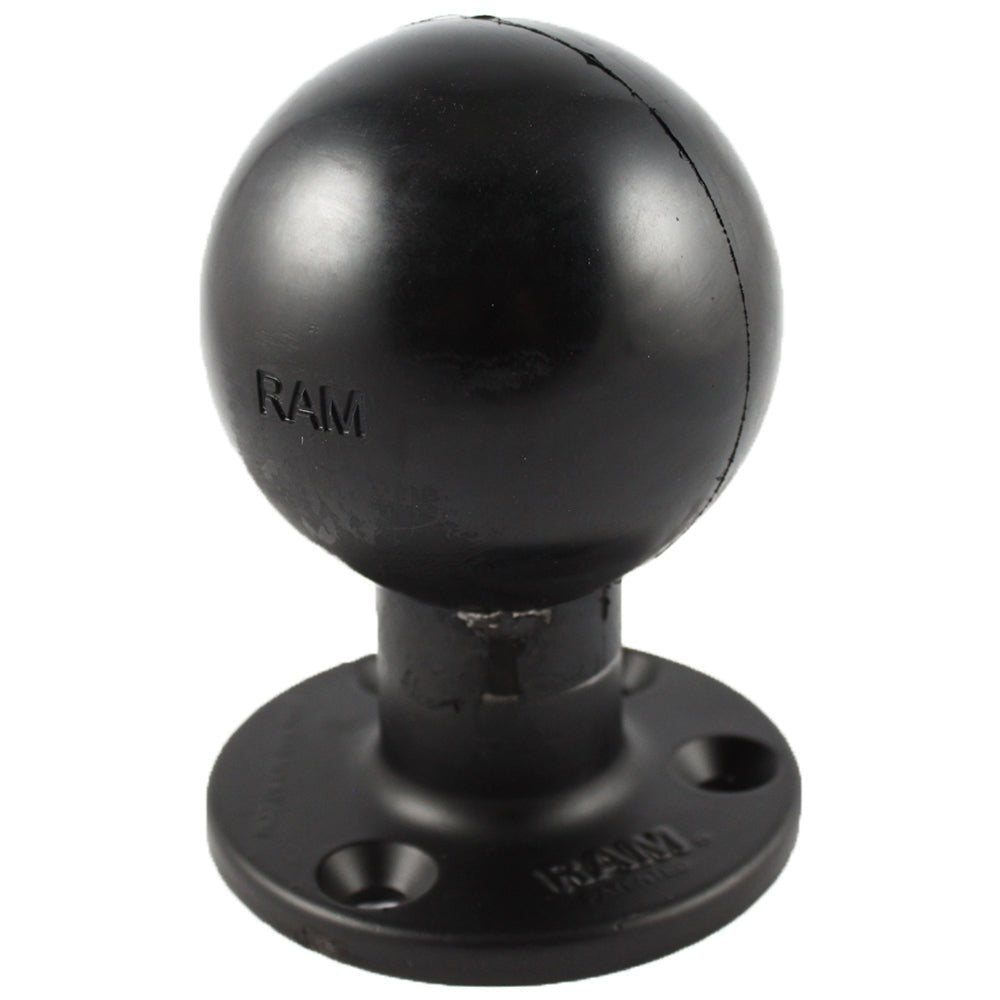 RAM Mount 3.68" Round Base w/3-3/8" E Size Ball [RAM-E-202U] - Houseboatparts.com