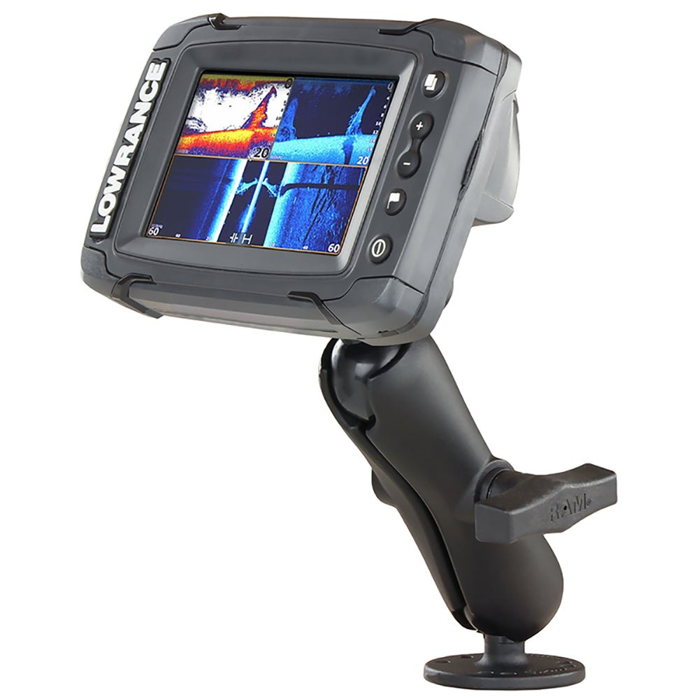 RAM Mount Quick Release Mount f/Lowrance Mark & Elite 5 [RAM-101-LO11] - Houseboatparts.com