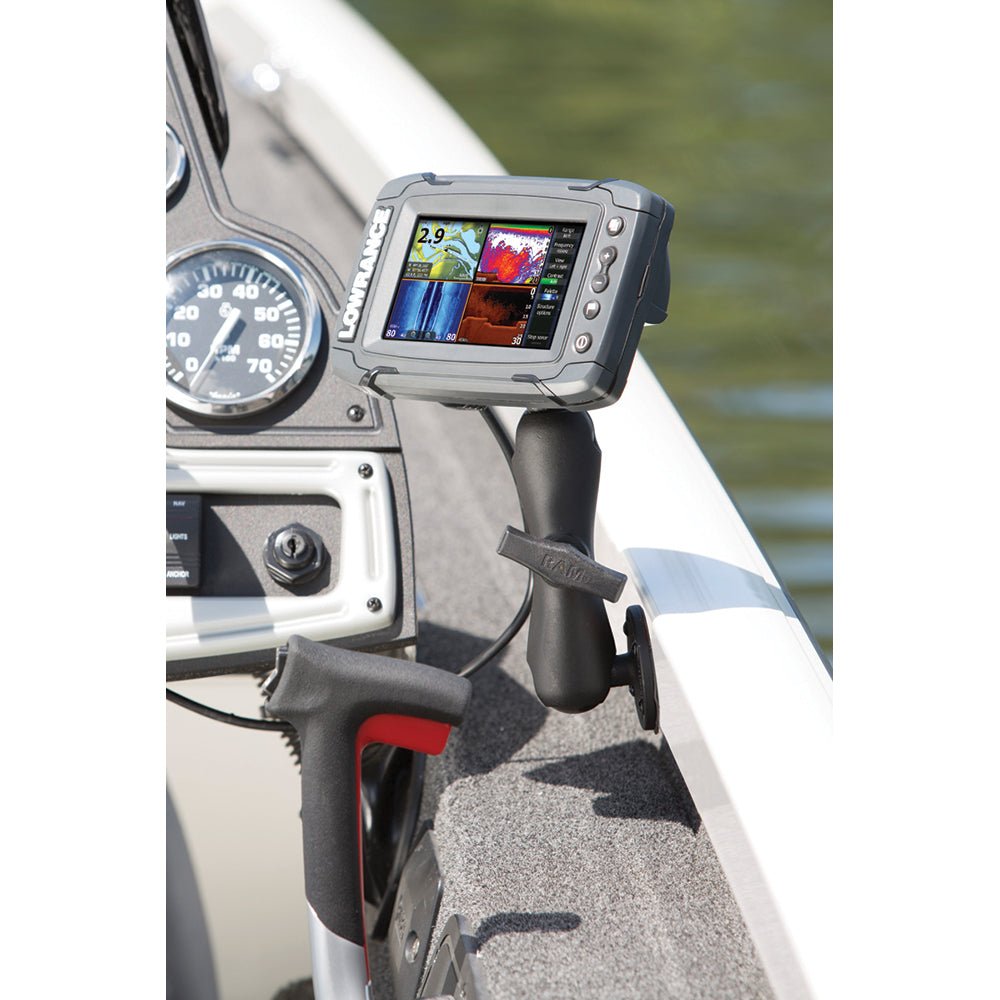 RAM Mount Quick Release Mount f/Lowrance Mark & Elite 5 [RAM-101-LO11] - Houseboatparts.com