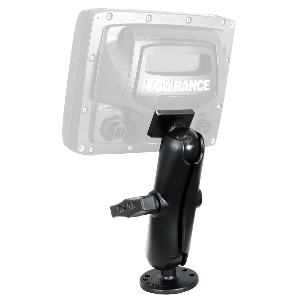 RAM Mount Quick Release Mount f/Lowrance Mark & Elite 5 [RAM-101-LO11] - Houseboatparts.com