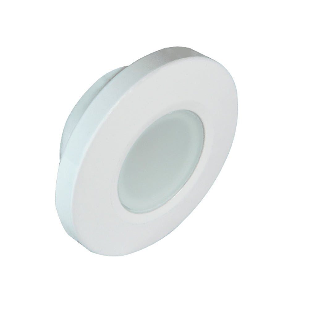 Lumitec Orbit - Flush Mount Down Light - White Finish - 4-Color Blue/Red/Purple/White Non Dimming [112520] - Houseboatparts.com