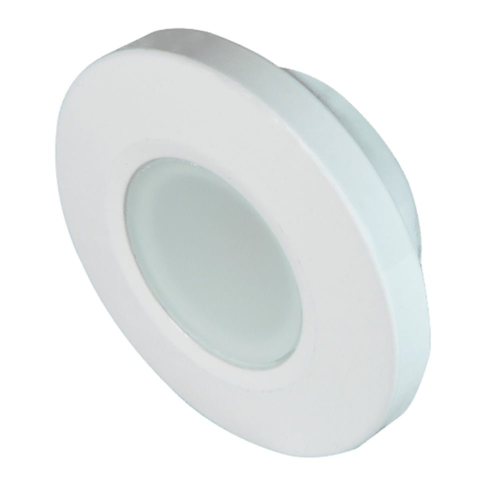 Lumitec Orbit - Flush Mount Down Light - White Finish - 4-Color Blue/Red/Purple/White Non Dimming [112520] - Houseboatparts.com