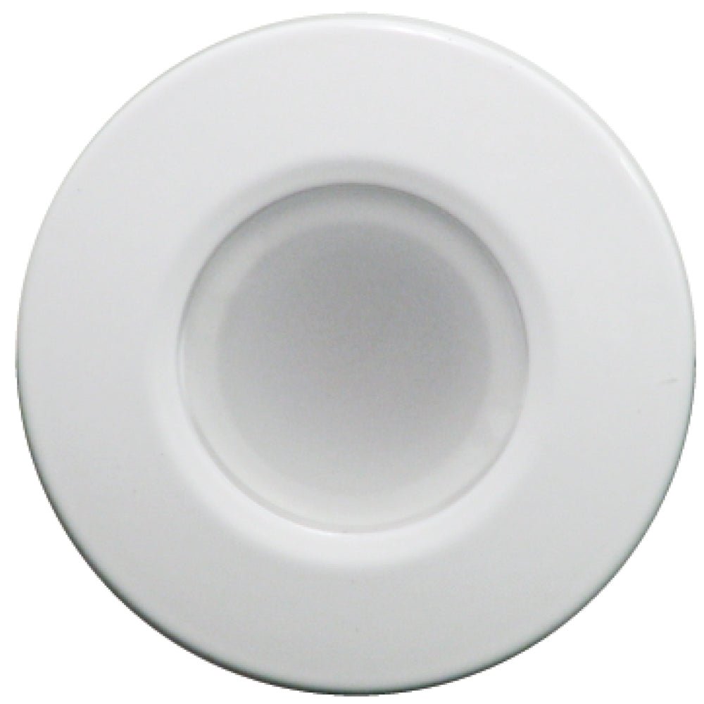 Lumitec Orbit - Flush Mount Down Light - White Finish - 4-Color Blue/Red/Purple/White Non Dimming [112520] - Houseboatparts.com