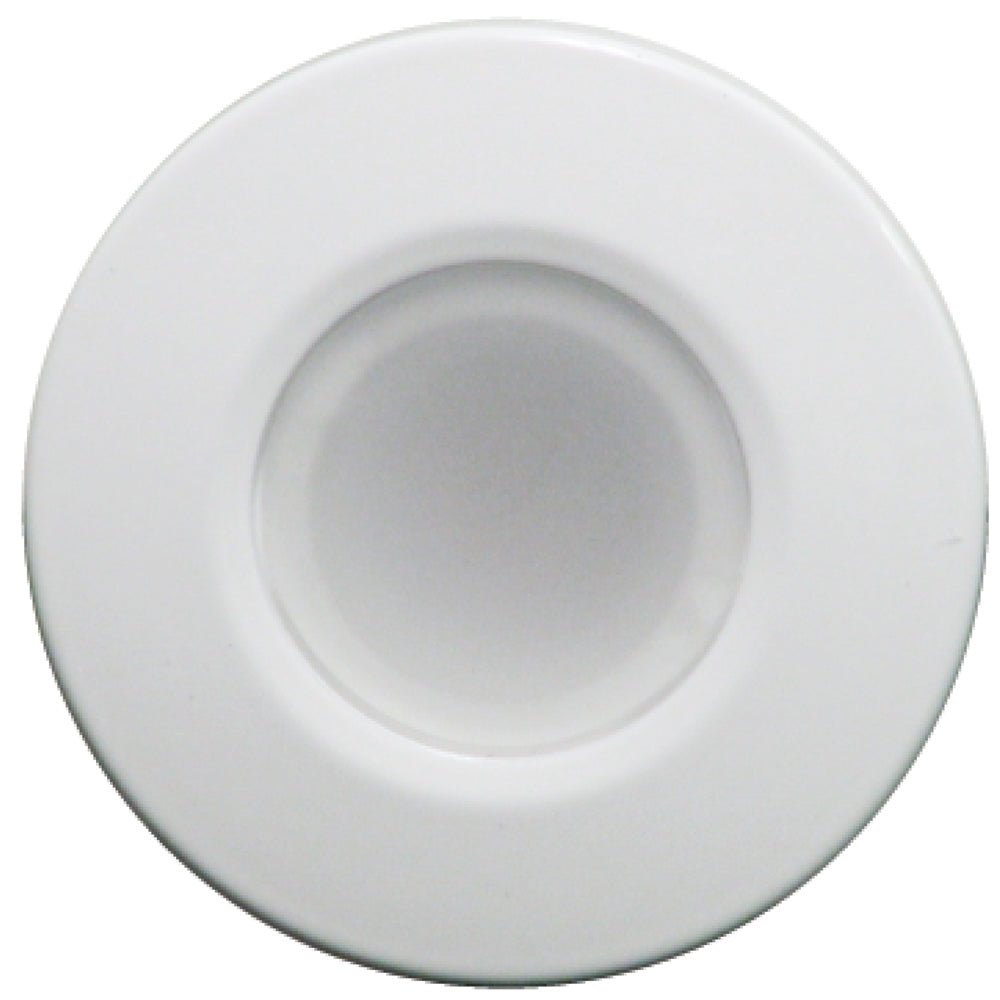 Lumitec Orbit - Flush Mount Down Light - White Finish - 2-Color Blue/White Dimming [112521] - Houseboatparts.com