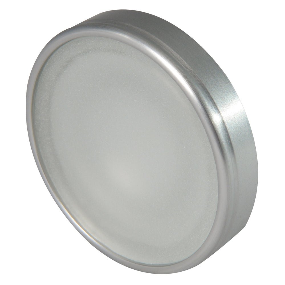 Lumitec Halo - Flush Mount Down Light - Brushed Finish - 4-Color White/Blue/Red/Purple Non-Dimming [112800] - Houseboatparts.com