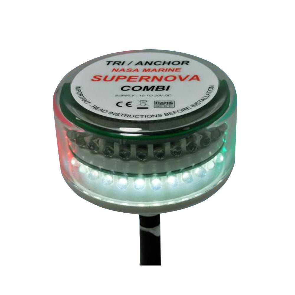 Clipper Supernova Combi LED Tricolor Masthead Anchor Light [CL-CTC] - Houseboatparts.com