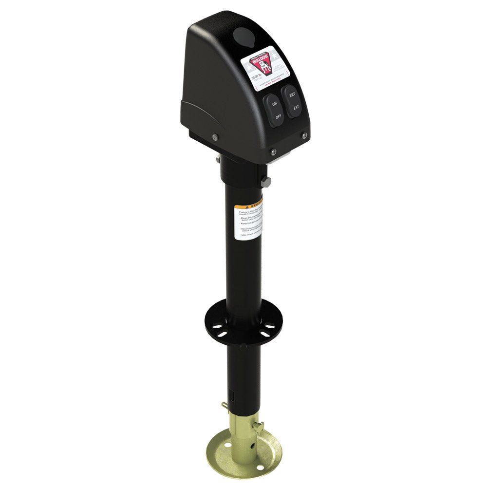 Bulldog 3,500lbs A-Frame RV Jack w/Powered Drive - 12V - Black Cover [500187] - Houseboatparts.com