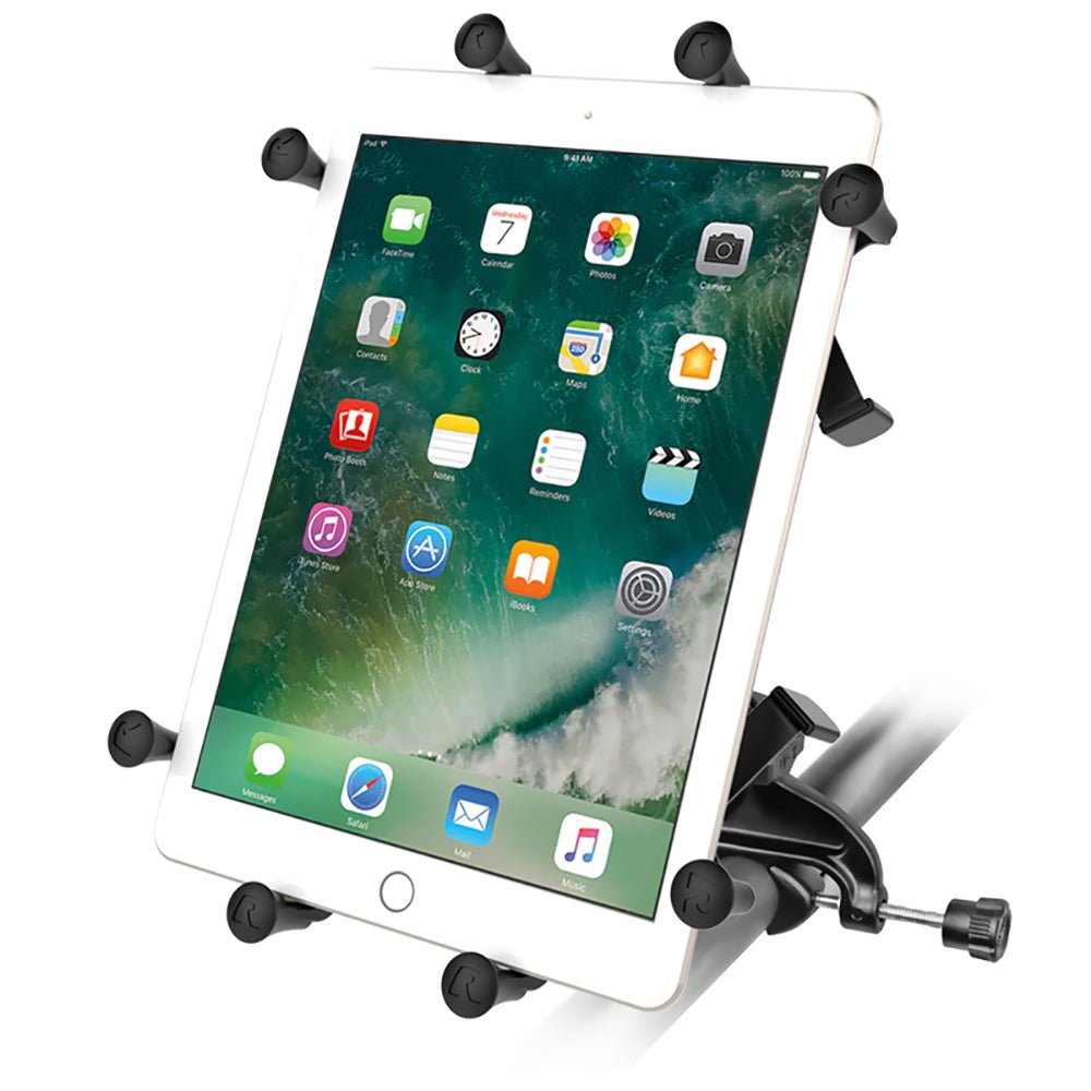 RAM Mount Universal X-Grip III Large Tablet Holder - Fits New iPad - Includes Yoke Mount [RAM-B-121-UN9U] - Houseboatparts.com