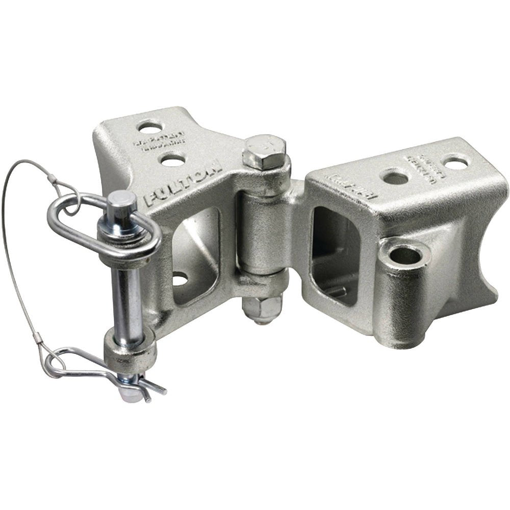 Fulton Fold-Away Bolt-On Hinge Kit 2" x 3" Trailer Beam, Rating 5,000 lbs., 48" Pivot, Z-Max 600 Zinc Finish [HDPB230101] - Houseboatparts.com