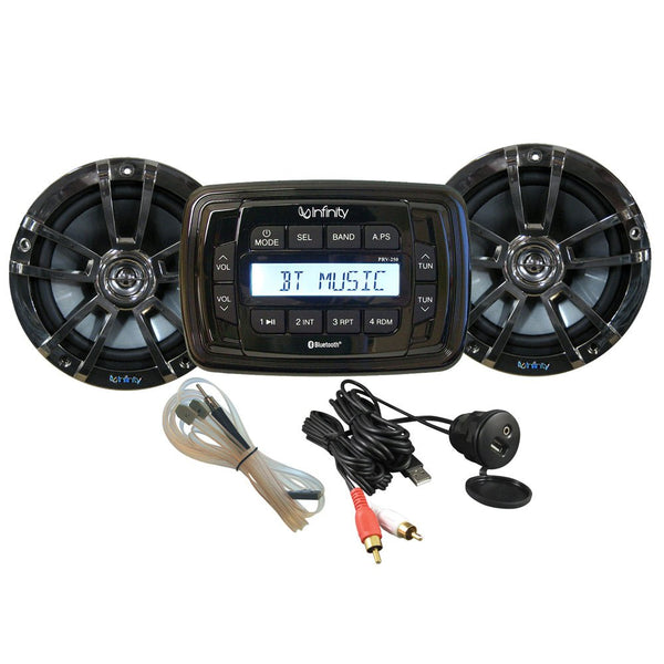 Infinity MPK250 Package w/two (2) INF622 Chrome Speakers [INFMPK250] - Houseboatparts.com