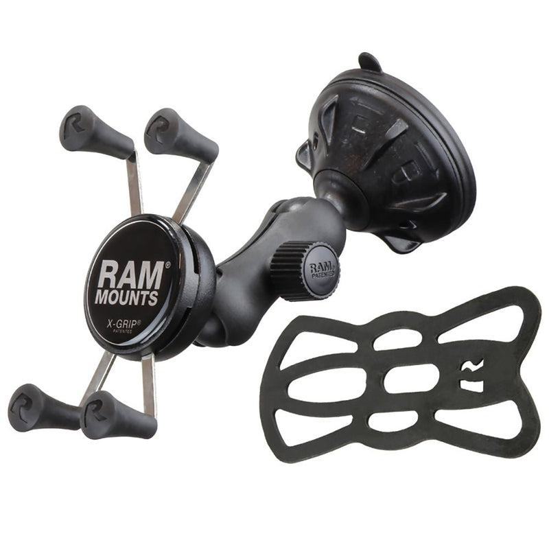 RAM Mount X-Grip Composite Twist Lock Suction Cup Mount [RAP-B-166-2-UN7U] - Houseboatparts.com