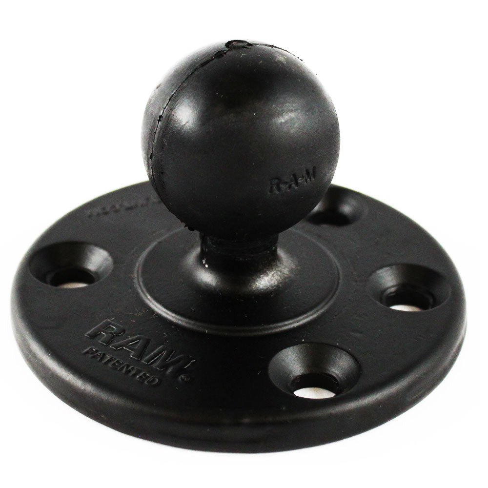 RAM Mount 3.68" Round Base w/1.5 Ball [RAM-240U] - Houseboatparts.com