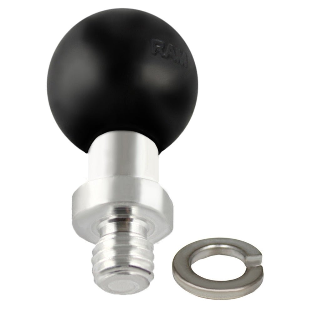 RAM Mount 1" Ball Connected to 3/8"-16 Threaded Post [RAM-B-236U] - Houseboatparts.com