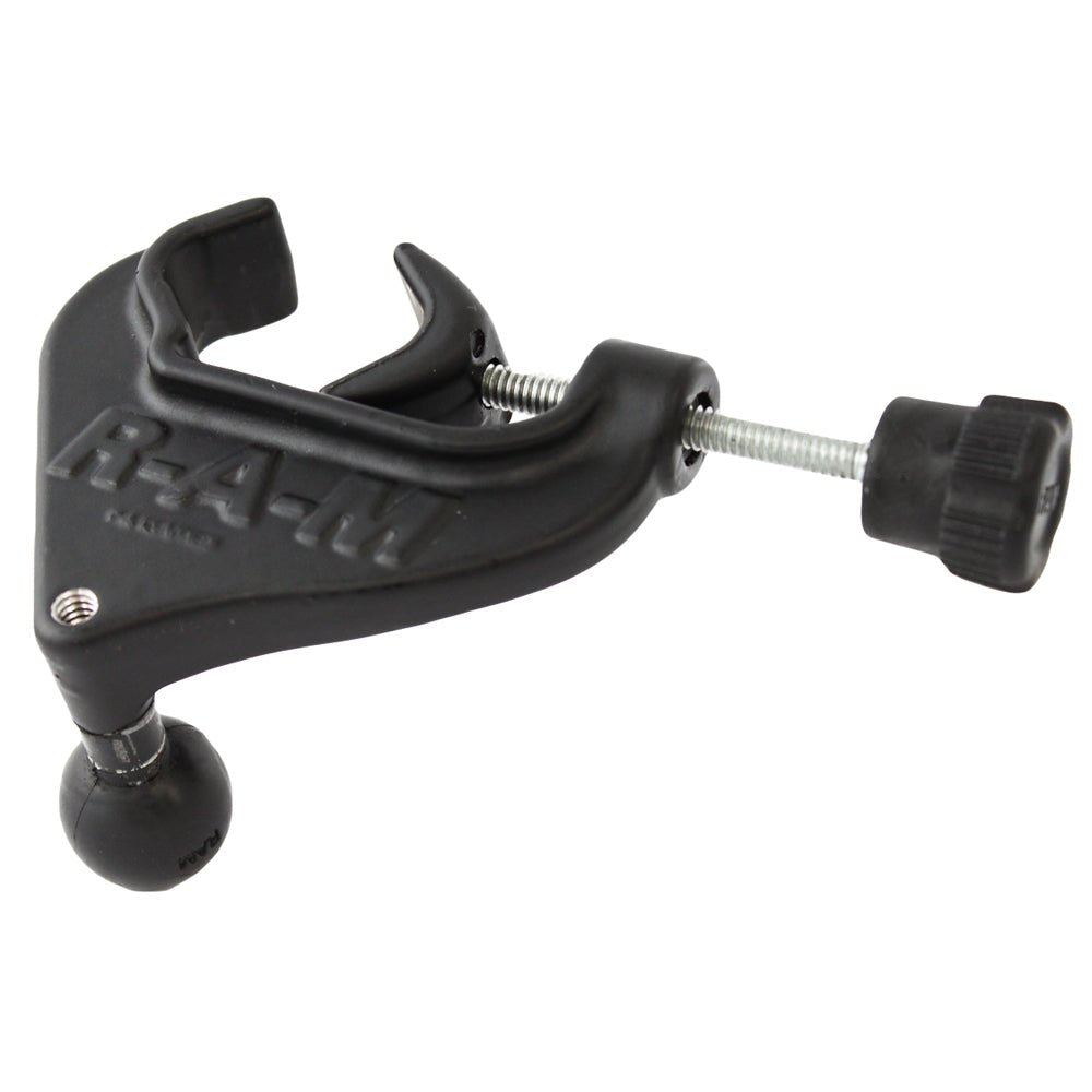 RAM Mount Yoke Clamp Base w/1" Ball & 1/4-20" Tap [RAM-B-121BAU] - Houseboatparts.com