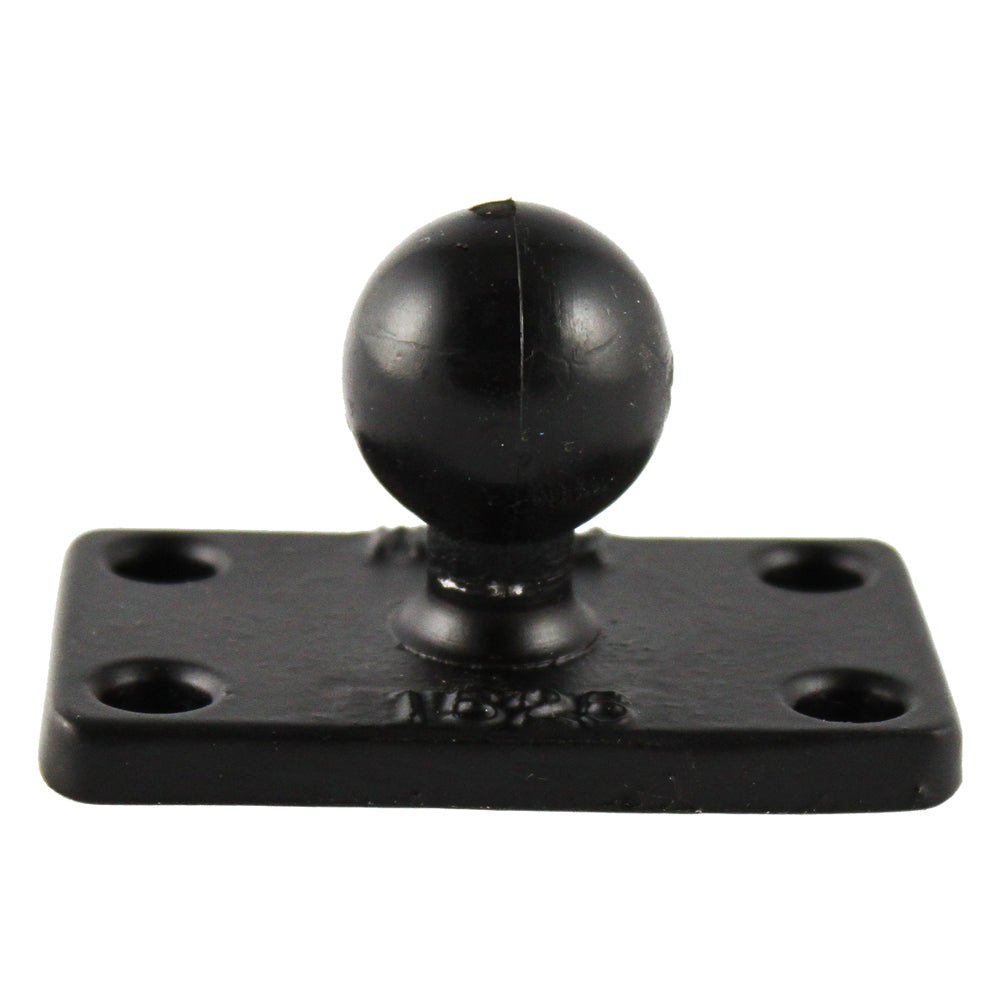 RAM Mount 1.5" x 2.5" Rectangle Base w/1" Ball [RAM-B-202U-1525] - Houseboatparts.com