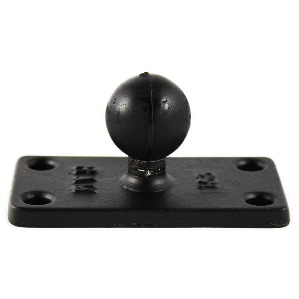 RAM Mount 1.5" x 3" Rectange Base w/1" Ball [RAM-B-202U-153] - Houseboatparts.com