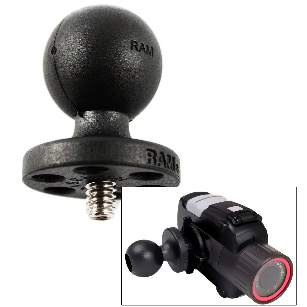 RAM Mount Composite 1" Ball w/1/4-20 Stud f/Cameras, Camcorders [RAP-B-366U] - Houseboatparts.com