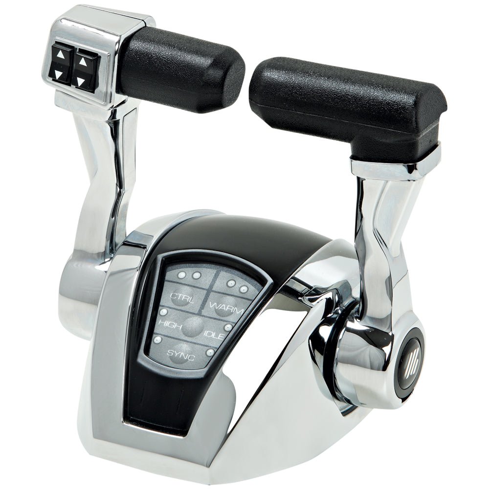 UFlex Power A Electronic Control Package - Dual Engine/Single Station - Mechanical Throttle/Mechanical Shift w/Trim [MM21T] - Houseboatparts.com