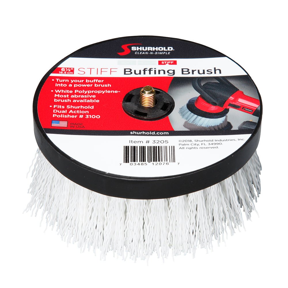 Shurhold 6-1/2" Stiff Brush f/Dual Action Polisher [3205] - Houseboatparts.com