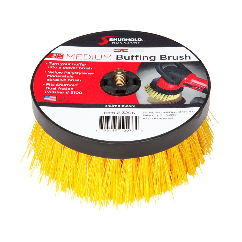 Shurhold 6-1/2" Medium Brush f/Dual Action Polisher [3206] - Houseboatparts.com