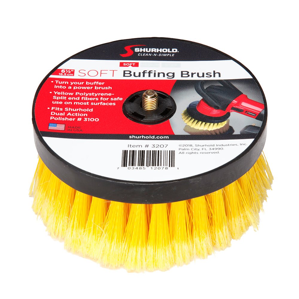 Shurhold 6-1/2" Soft Brush f/Dual Action Polisher [3207] - Houseboatparts.com