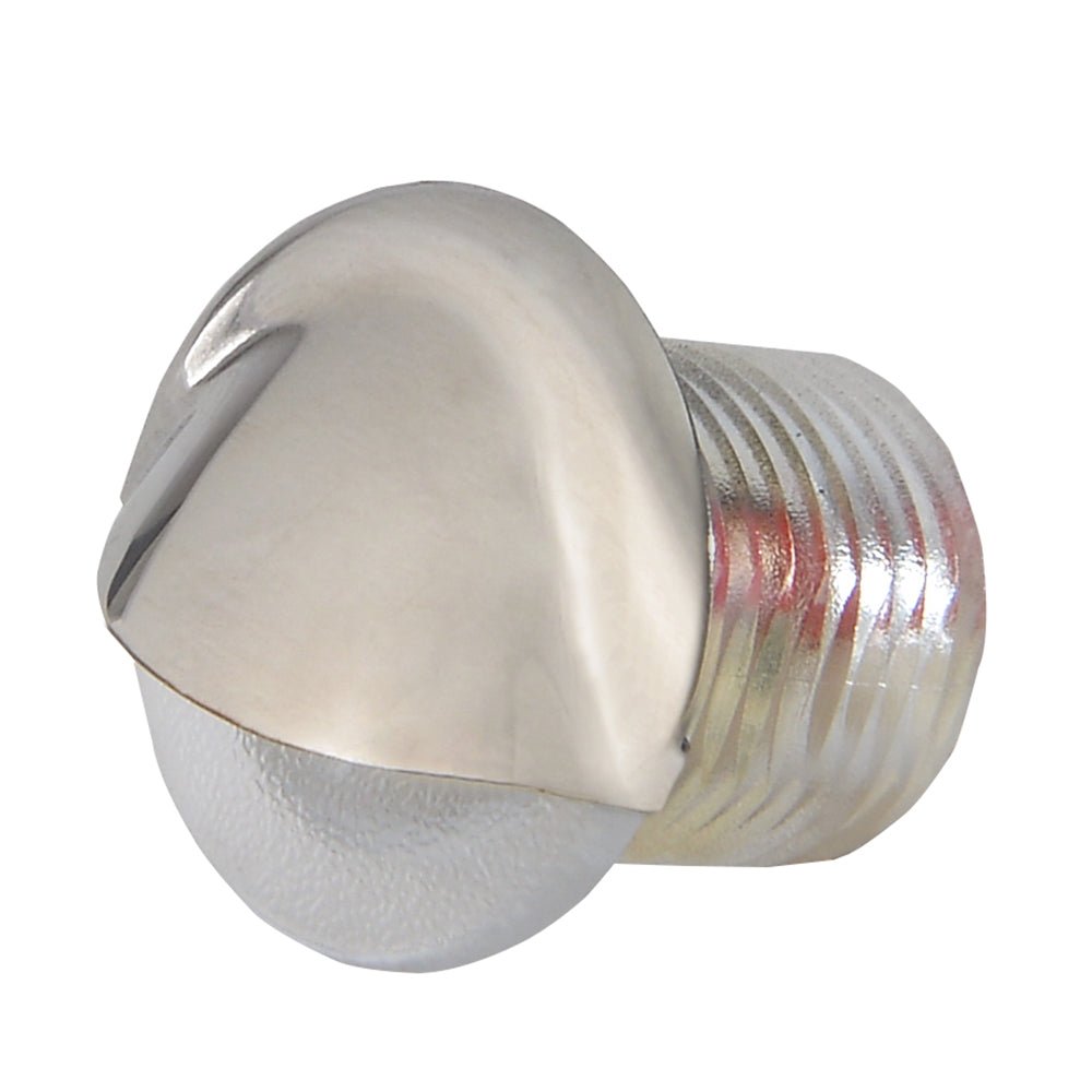 Lumitec Aruba - Courtesy Light - Polished SS Finish - Blue Non-Dimming [101145] - Houseboatparts.com