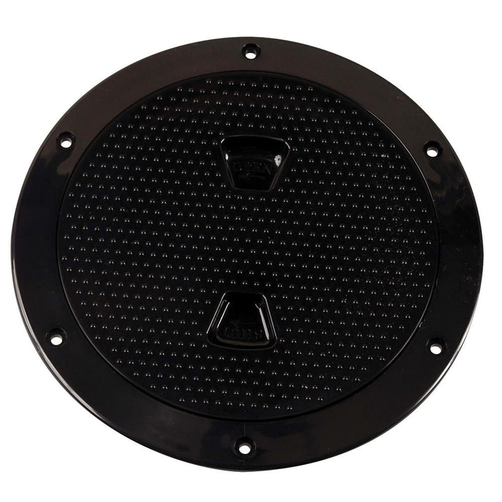 Beckson 6" Non-Skid Screw-Out Deck Plate - Black [DP62-B] - Houseboatparts.com
