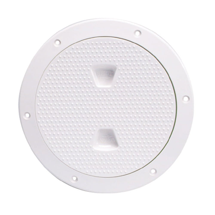 Beckson 6" Non-Skid Screw-Out Deck Plate - White [DP62-W] - Houseboatparts.com