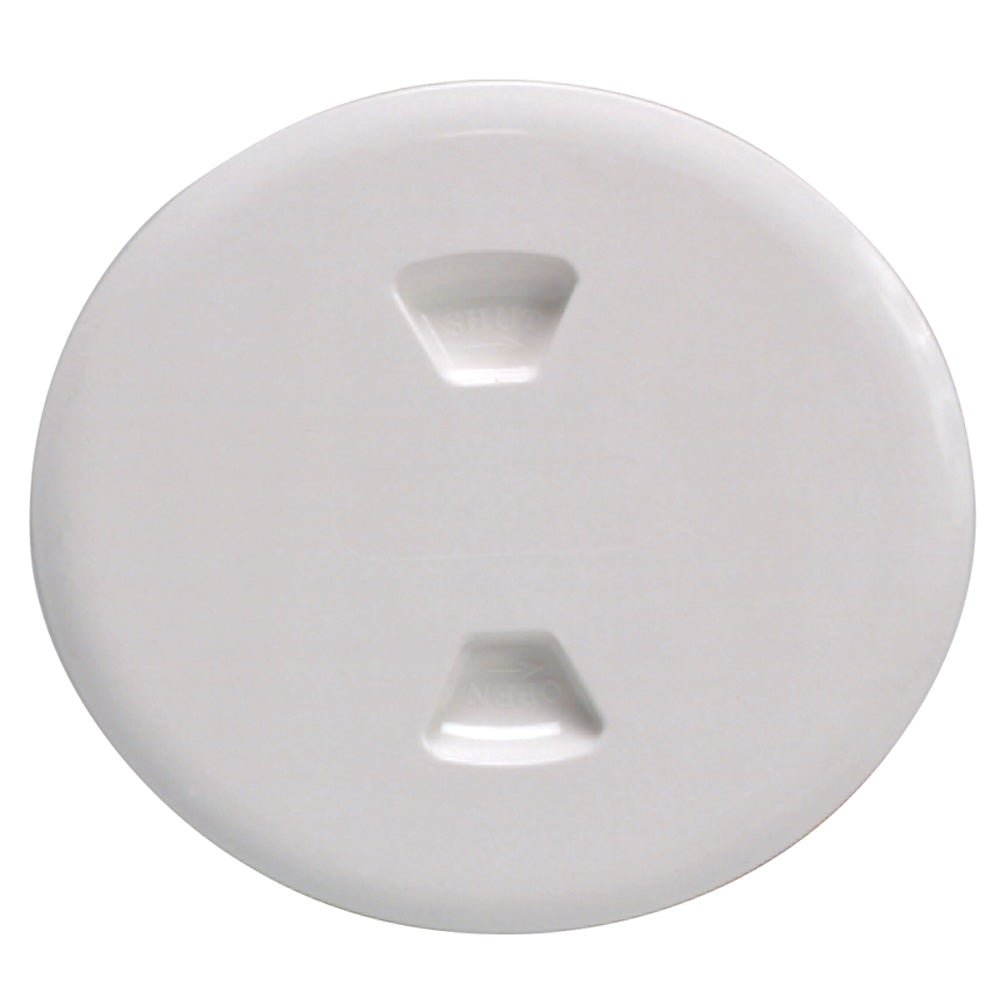 Beckson 5" Twist-Out Deck Plate - White [DP50-W] - Houseboatparts.com