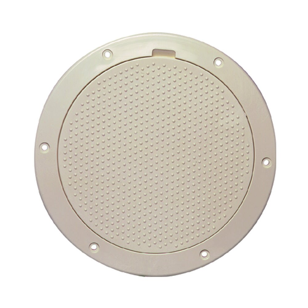 Beckson 6" Non-Skid Pry-Out Deck Plate - Beige [DP63-N] - Houseboatparts.com