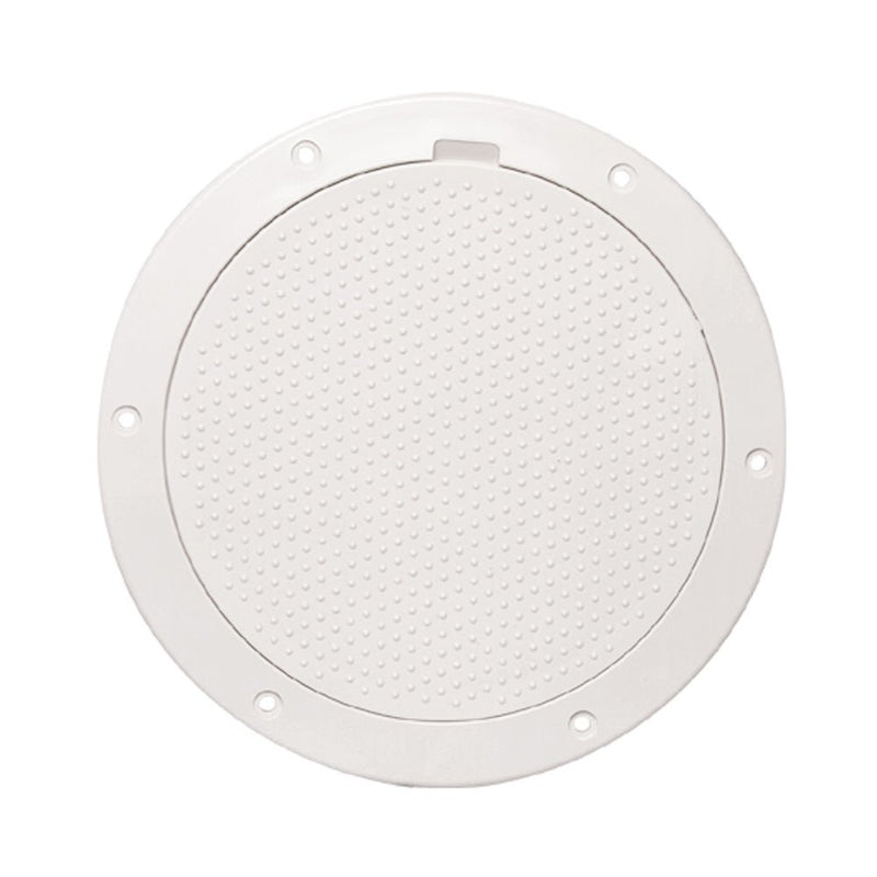 Beckson 6" Non-Skid Pry-Out Deck Plate - White [DP63-W] - Houseboatparts.com