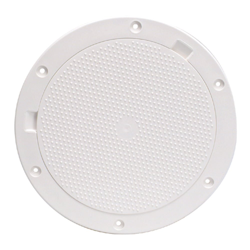 Beckson 8" Non-Skid Pry-Out Deck Plate - White [DP83-W] - Houseboatparts.com