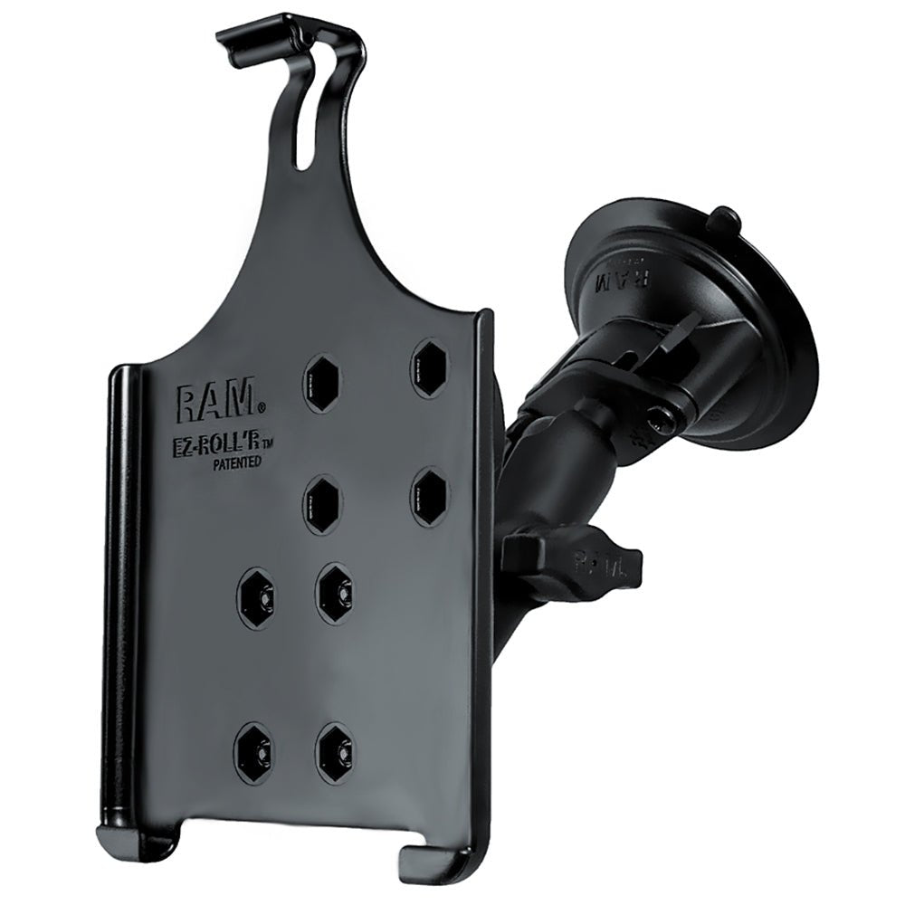 RAM Mount Suction Cup Mount w/Apple iPad mini EZ-ROLL'R Cradle [RAM-B-166-AP14U] - Houseboatparts.com