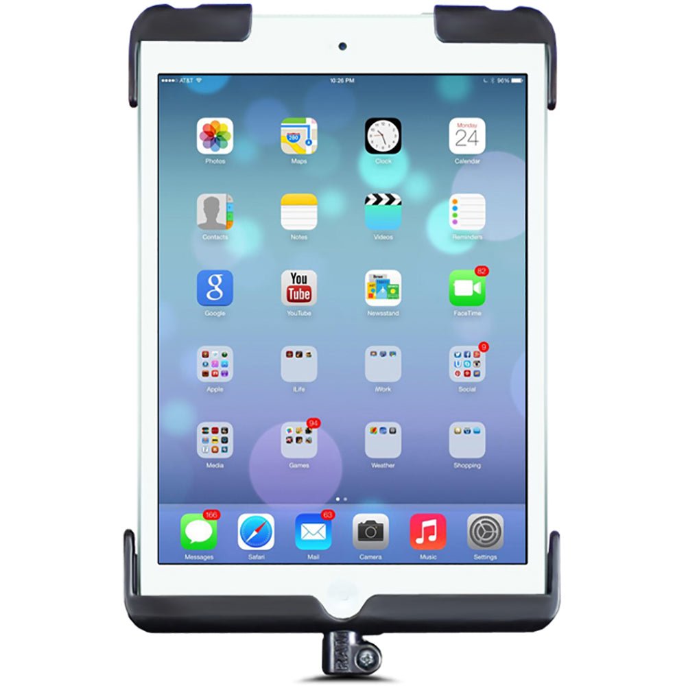 RAM Mount Tab-Dock Cradle f/Apple iPad mini w/o Case, Skin, Sleeve [RAM-HOL-TAB11U] - Houseboatparts.com