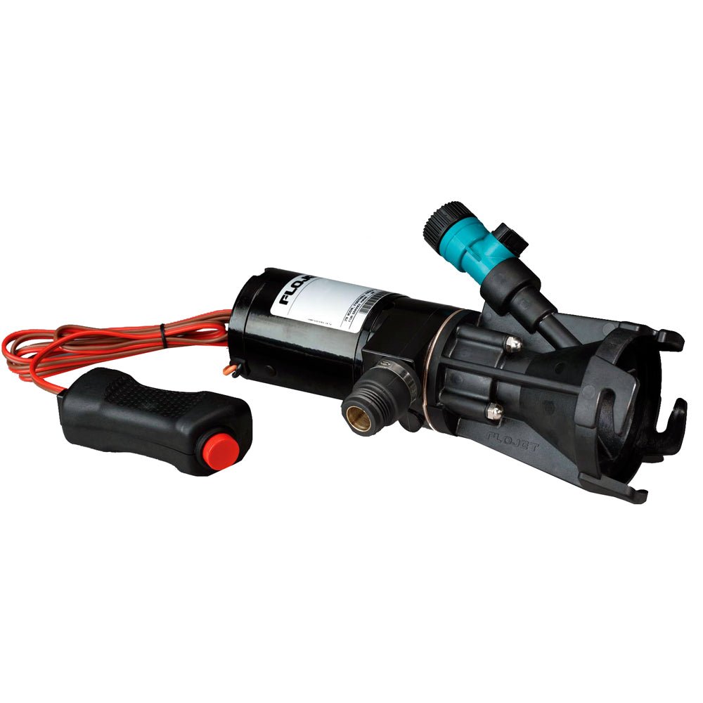 Flojet Portable Self-Priming RV Macerator Waste Pump Kit - 12V [18555000A] - Houseboatparts.com