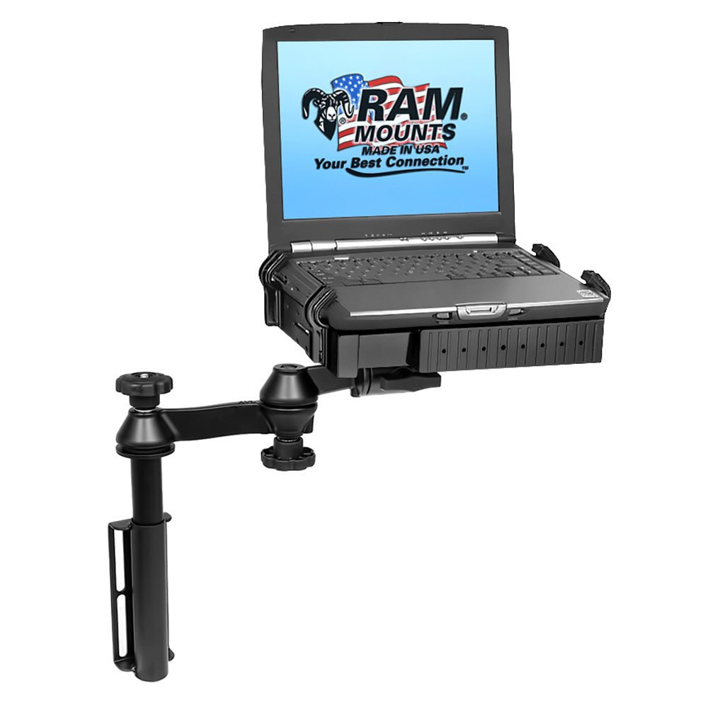 RAM Mount Universal Flat Surface Vertical Drill-Down Vehicle Laptop Mount Stand [RAM-VB-181-SW1] - Houseboatparts.com