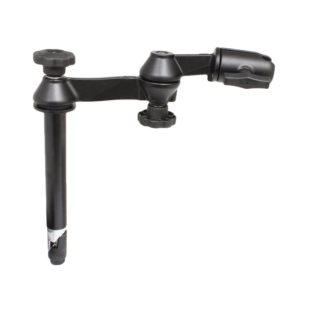 RAM Mount Double Swing Arm w/8" Male Tele-Pole - No Ball Base [RAM-VP-SW1-8NB] - Houseboatparts.com