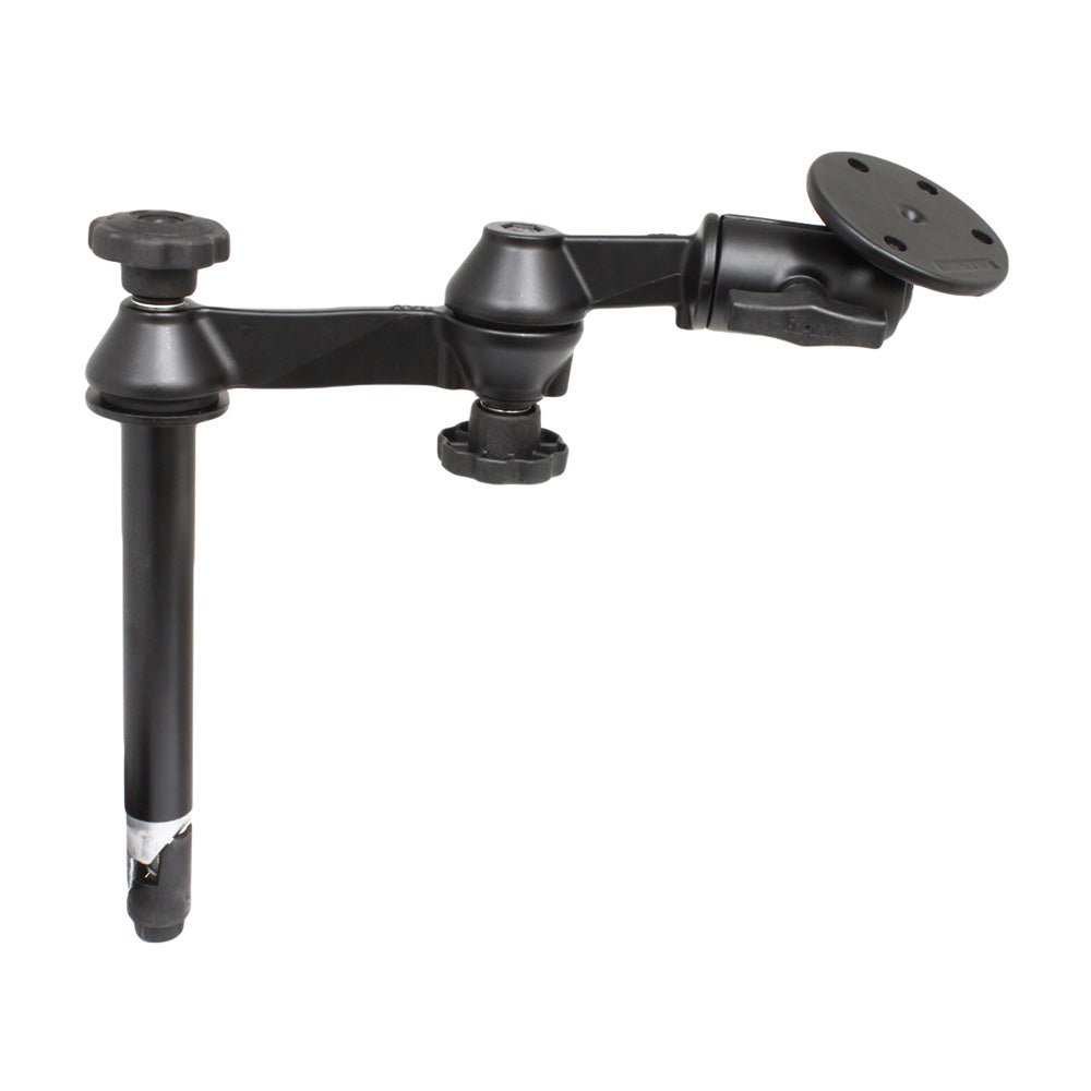 RAM Mount Double Swing Arm w/8" Male Tele-Pole - 3.68" Base [RAM-VP-SW1-8-240] - Houseboatparts.com