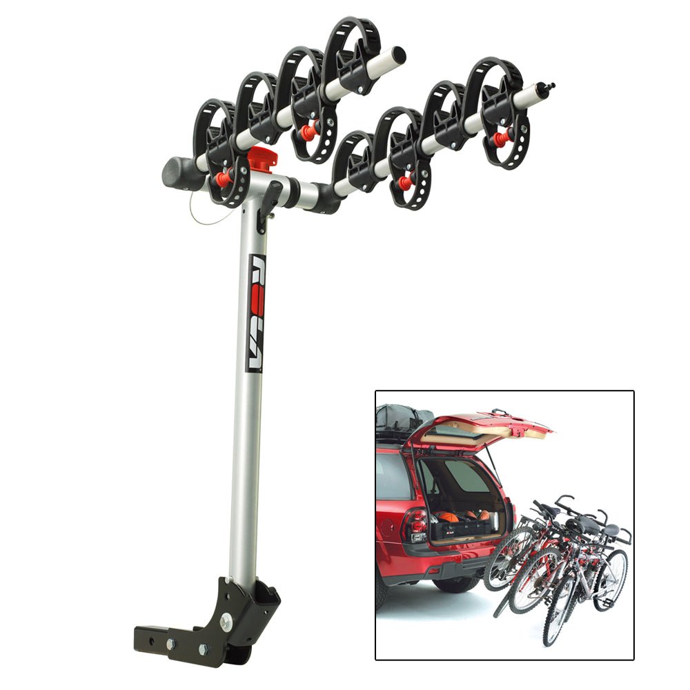 ROLA Bike Carrier - TX w/Tilt & Security - Hitch Mount - 4-Bike [59401] - Houseboatparts.com