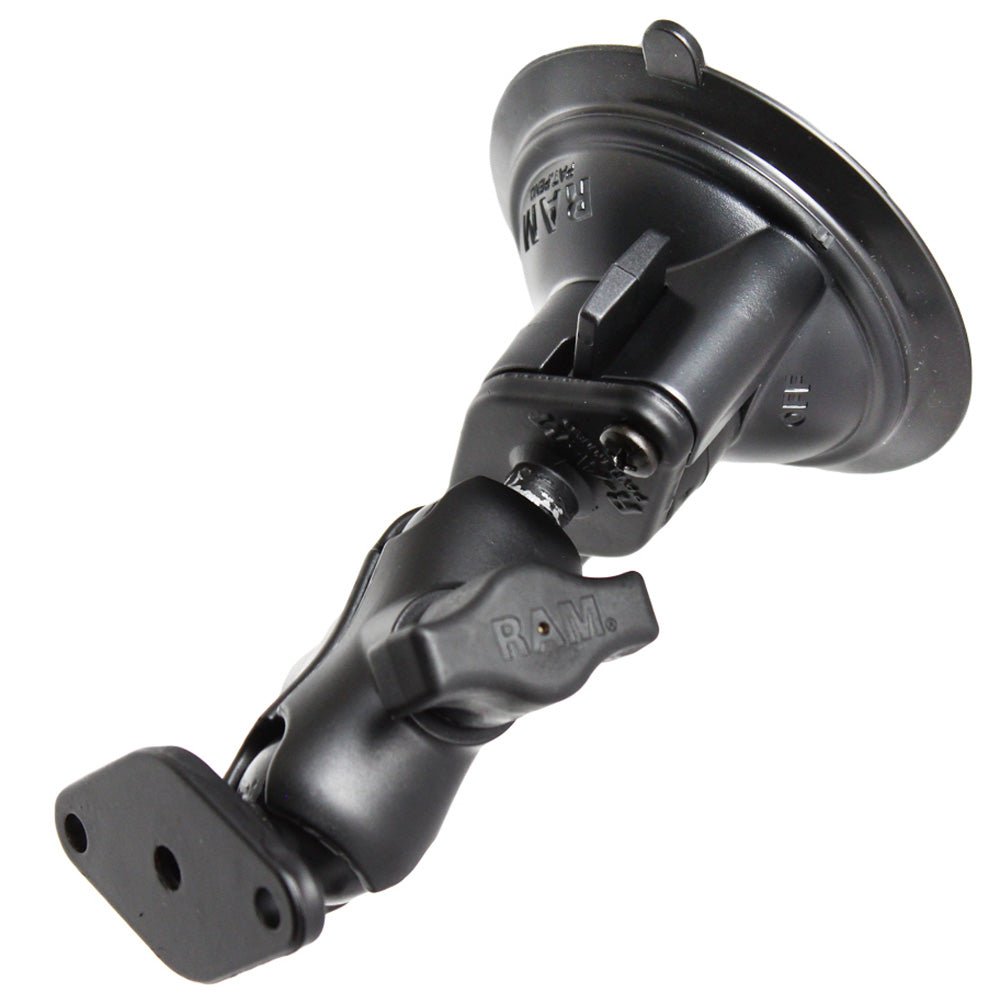 RAM Mount Twist Lock Suction Cup Mount w/Short Arm Diamond Adapter [RAM-B-166U-A] - Houseboatparts.com