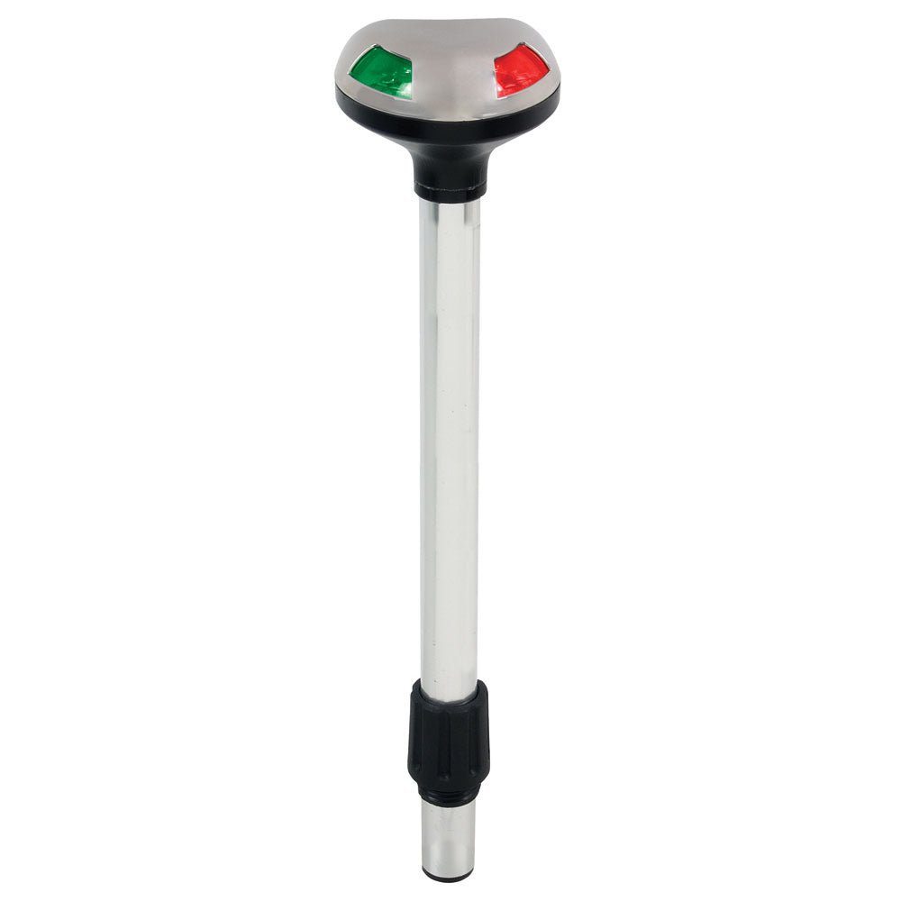 Perko Stealth Series LED Bi-Color 12" Pole Light - Small Threaded Collar - 2 Mile [1619DP2BLK] - Houseboatparts.com
