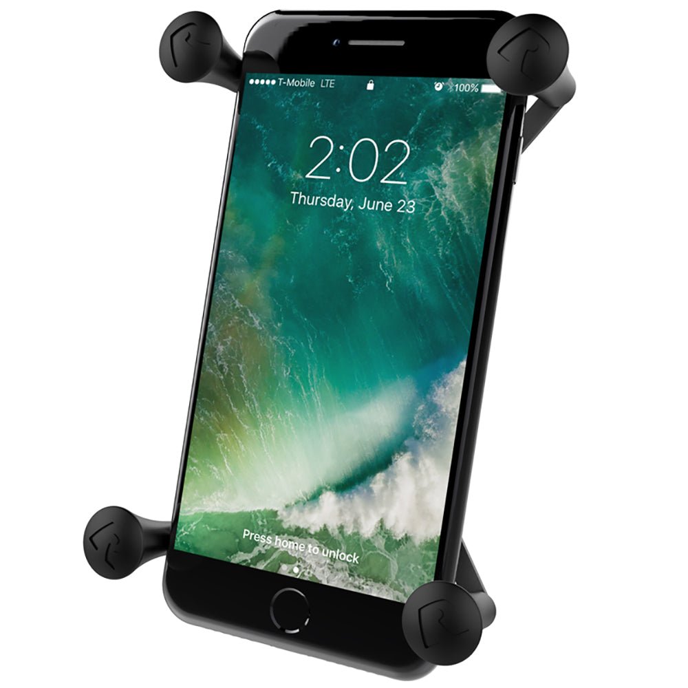 RAM Mount Universal X-Grip IV Large Phone/Phablet Holder w/1" Ball [RAM-HOL-UN10BU] - Houseboatparts.com