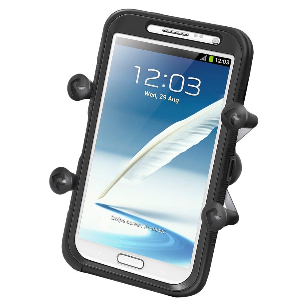 RAM Mount Universal X-Grip IV Large Phone/Phablet Holder w/1" Ball [RAM-HOL-UN10BU] - Houseboatparts.com