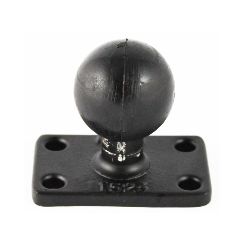 RAM Mount 1.5" x 2.5" Rectangle Base w/1.5" Ball [RAM-202U-1525] - Houseboatparts.com