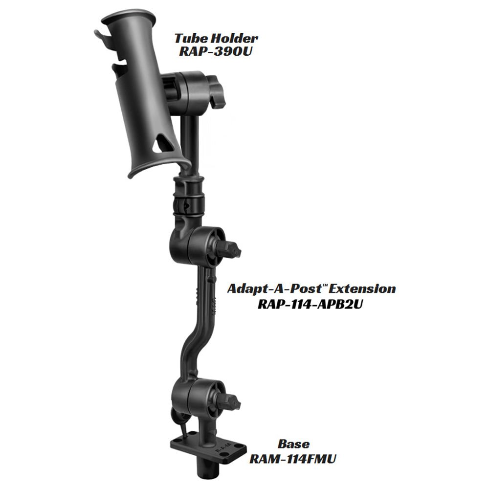 RAM Mount Adjustable Adapt-a-Post 13.5" Extension Arm [RAP-114-APB2U] - Houseboatparts.com