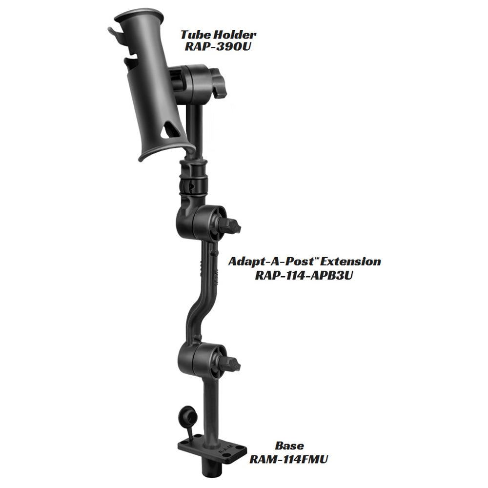 RAM Mount Adjustable Adapt-a-Post 16" Extension Arm [RAP-114-APB3U] - Houseboatparts.com