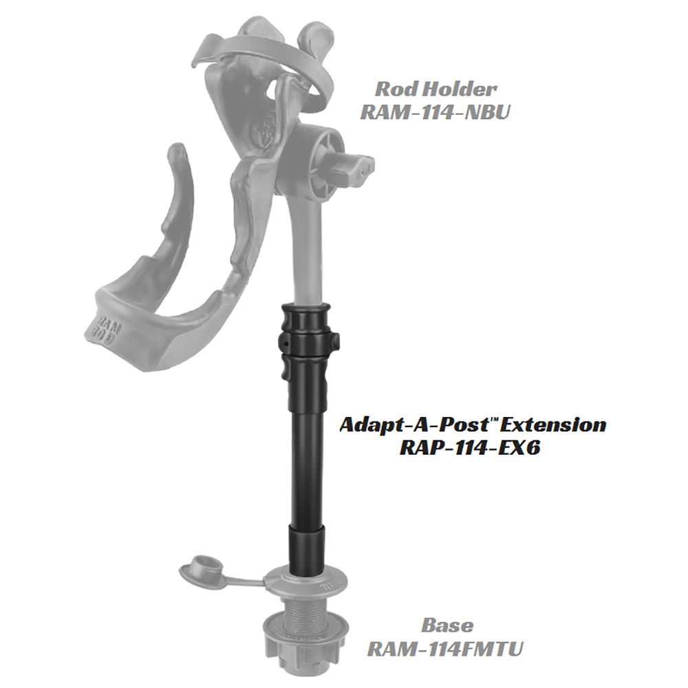 RAM Mount Adapt-A-Post 9" Extension Pole [RAP-114-EX6] - Houseboatparts.com