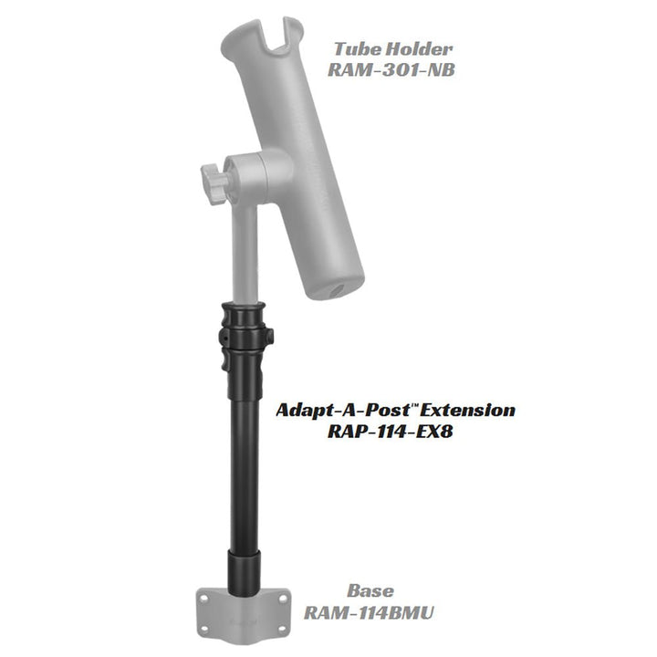 RAM Mount Adapt-a-Post 11" Extension Pole [RAP-114-EX8] - Houseboatparts.com