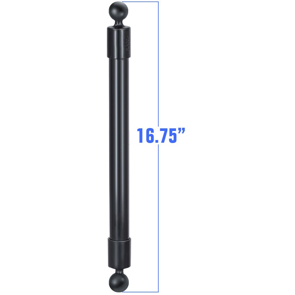 RAM Mount 16.75" Long Extension Pole with 2 1" Diameter Ball Ends [RAP-BB-230-18U] - Houseboatparts.com