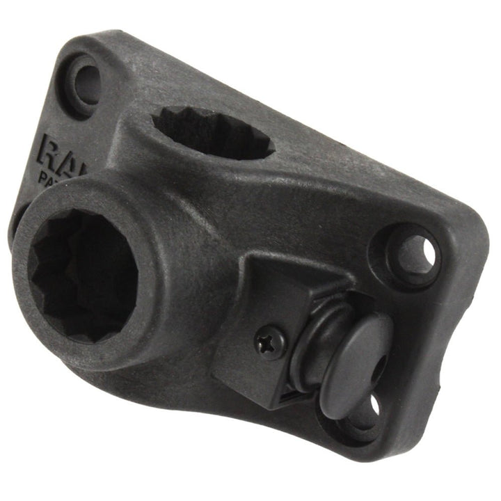 RAM Mount RAM-ROD Combination Bulkhead/Flat Surface Base w/Plunger f/Spline Posts [RAM-114BMPU] - Houseboatparts.com